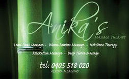 Anikas Massage Therapy - E Caravan Parks 0