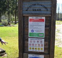 Dog on the Tucker Box Recreational Trail - E Caravan Parks