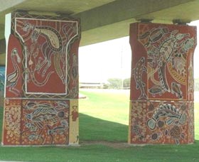 Cowra Bridge Pylons - E Caravan Parks 0