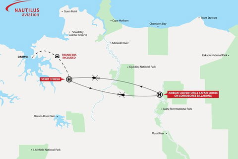 Mary River Wetlands Helicopter And Airboat Adventure From Darwin - E Caravan Parks 6