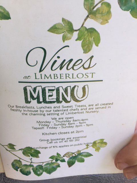 Vines Restaurant At Limberlost Nursery - E Caravan Parks 2