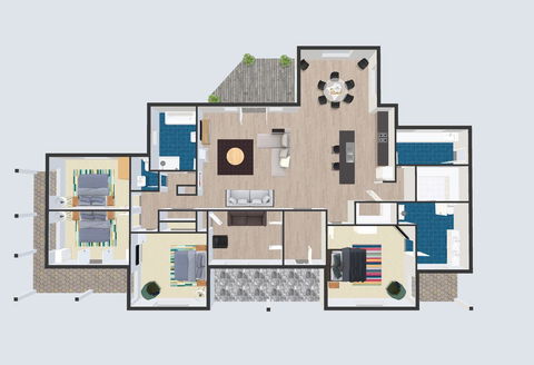 Grandview Accommodation - The Elm Tree Apartments - E Caravan Parks 32