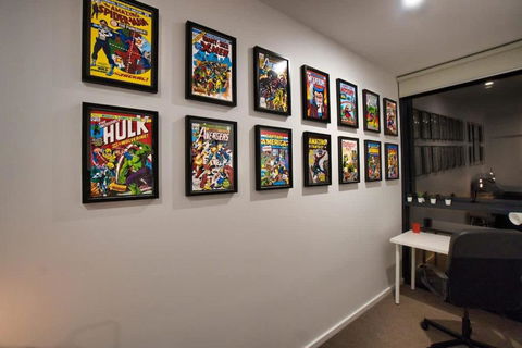 DC Vs Marvel Theme Ft Arcade Machine Pool Gym Sauna BBQ - E Caravan Parks 4