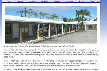Sandcastle Motel Tin Can Bay with E Caravan Parks